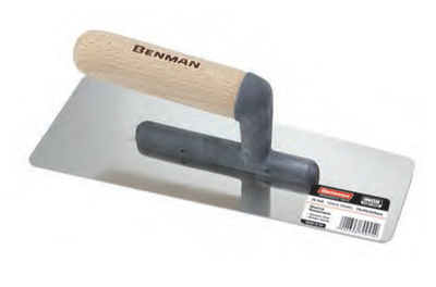 Inox trapezoid trowel with rounded edges (156322)