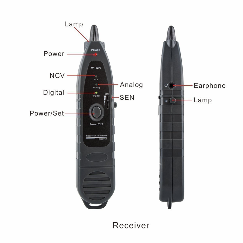 Noyafa nf-8209 network tester/scanner with lcd,poe, , medium-null