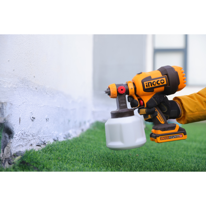 Ingco spray gun 20v 800ml solo, , medium-null