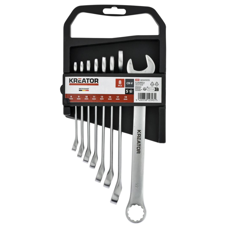 Kreator spanner set 0.8-1.9cm 8pcs, , medium-null