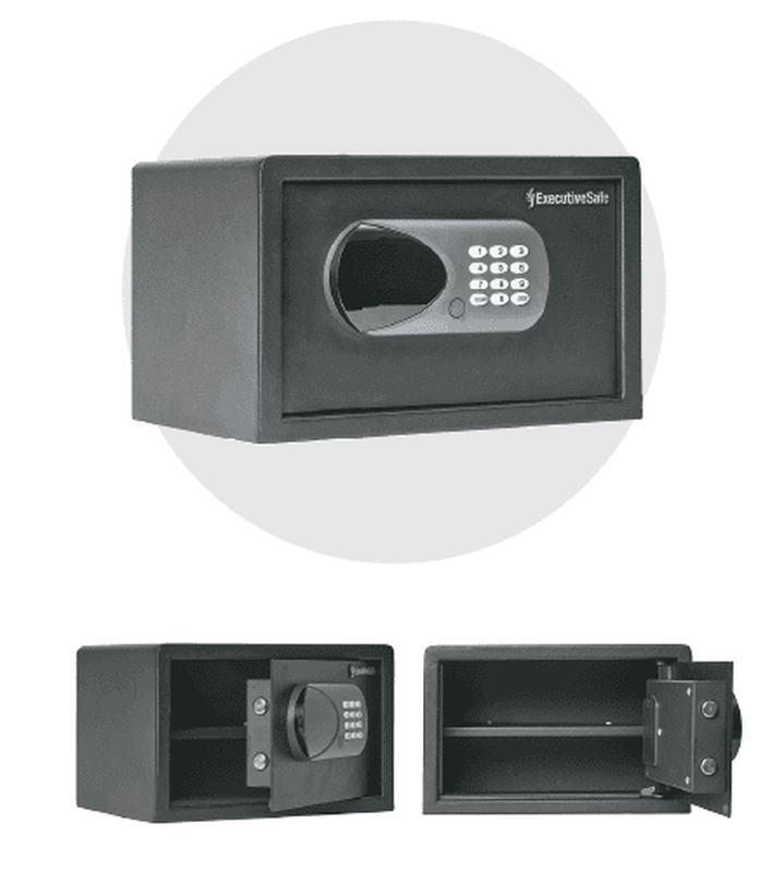 Model acs - 3 security safe with advanced electronic combination lock removable shelf ideal for home, oce, business, hotel room, , medium-null