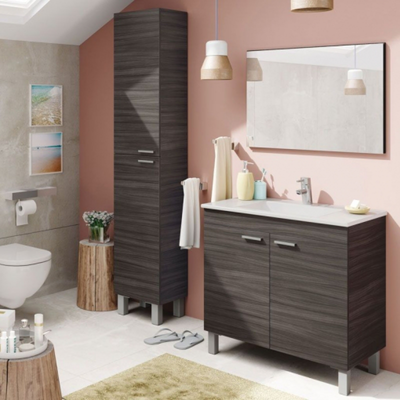 Fores κεραμικος νιπτηρας 80×45 cm με υπερχειλιση - λευκο, , medium-null