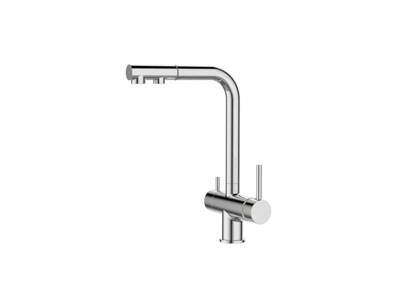 Chrome pull out kitchen mixer 3-way, , medium-null