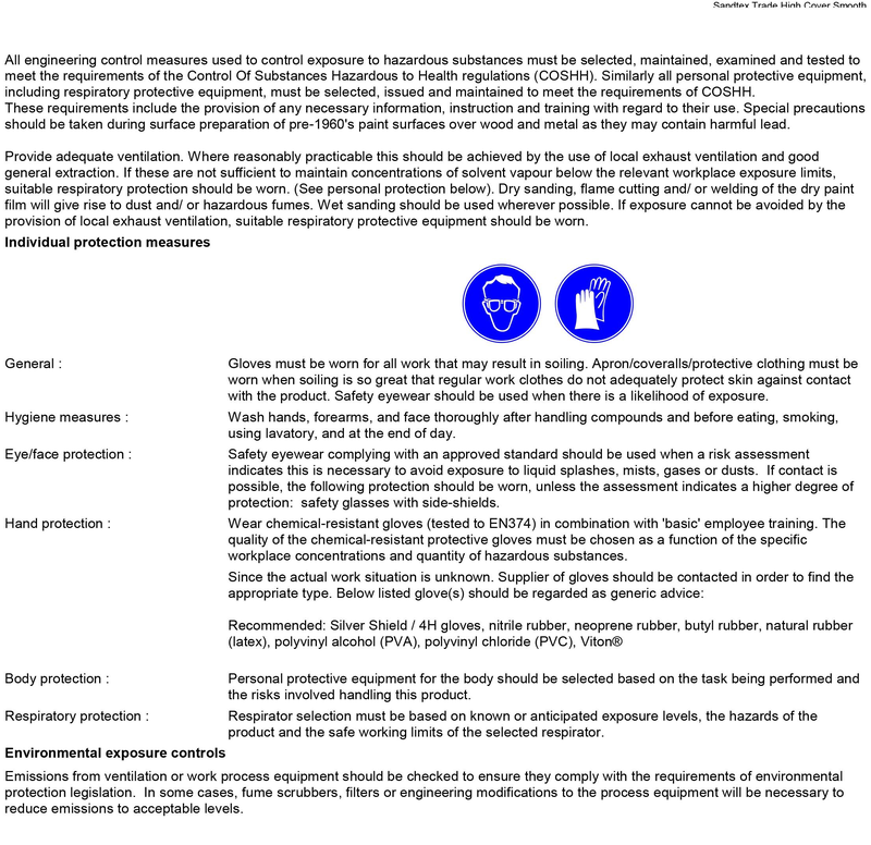 Sandtex 10l brilliant white high cover smooth, , medium-null