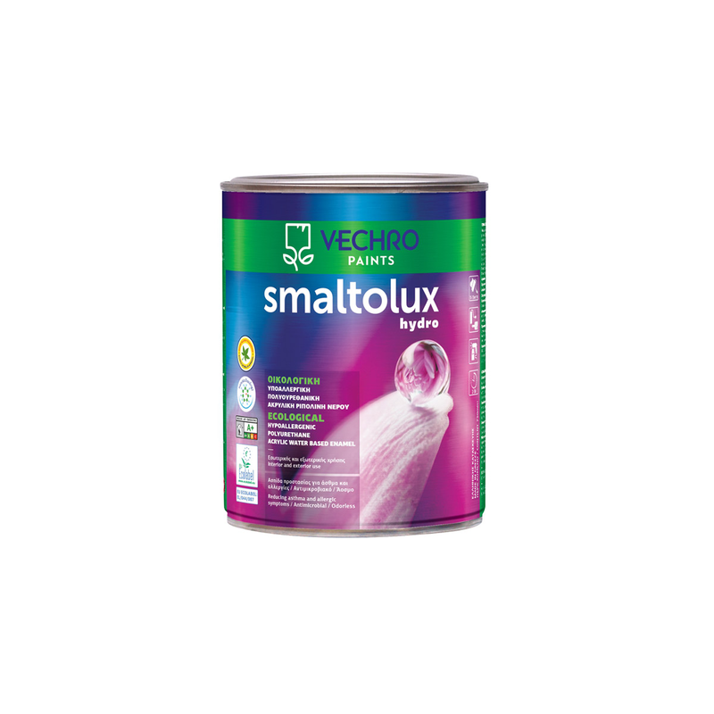 Vechro odorless polyurethane acrylic water smaltolux hydro eco 2,5l white-null