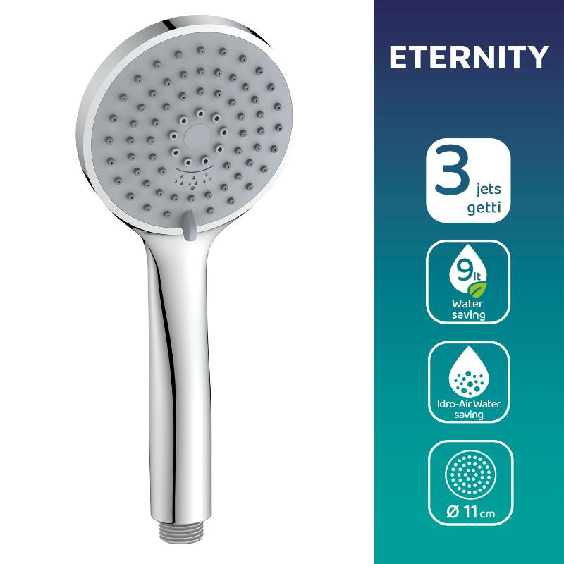 Idrobric ντους χειρος eternity 3 ταχυτητων, , medium-null