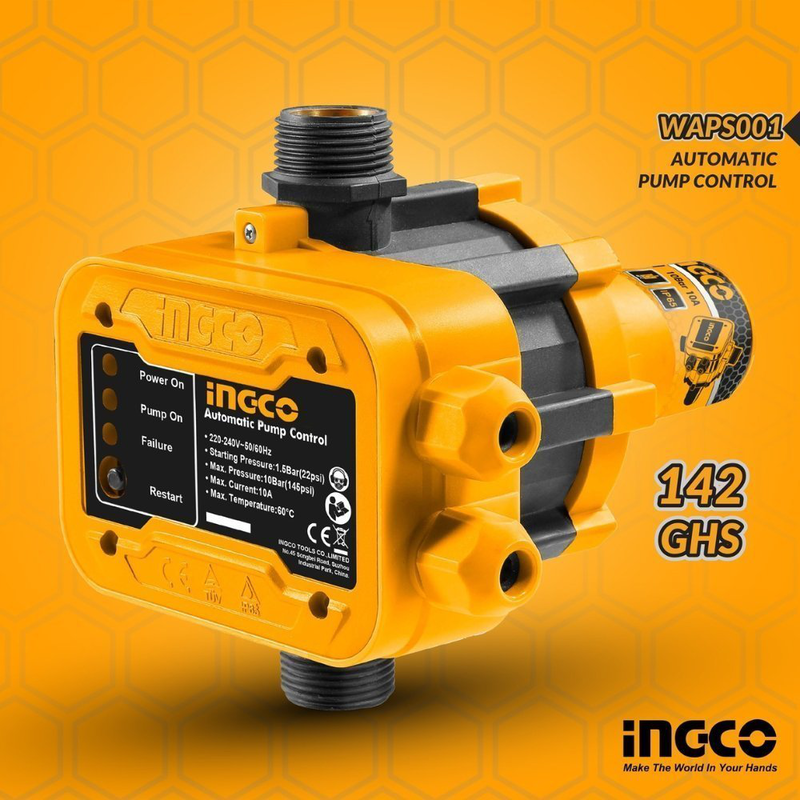 Product image: Ingco αυτόματος ηλεκτρονικός ελεγκτής πίεσης, , medium-null