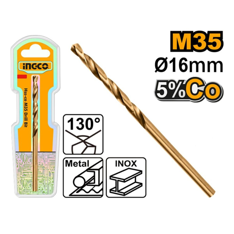 Ingco &alpha;&rho;ί&delta;&alpha; &mu;&epsilon;&tau;ά&lambda;&lambda;&omicron;&upsilon;/&alpha;&nu;&omicron;&xi;&epsilon;ί&delta;&omega;&tau;&omicron;&upsilon; hss-co m35 16mm &mu;&epsilon; 5% &kappa;&omicron;&beta;ά&lambda;&tau;&iota;&omicron; dbt01130161, , medium-null