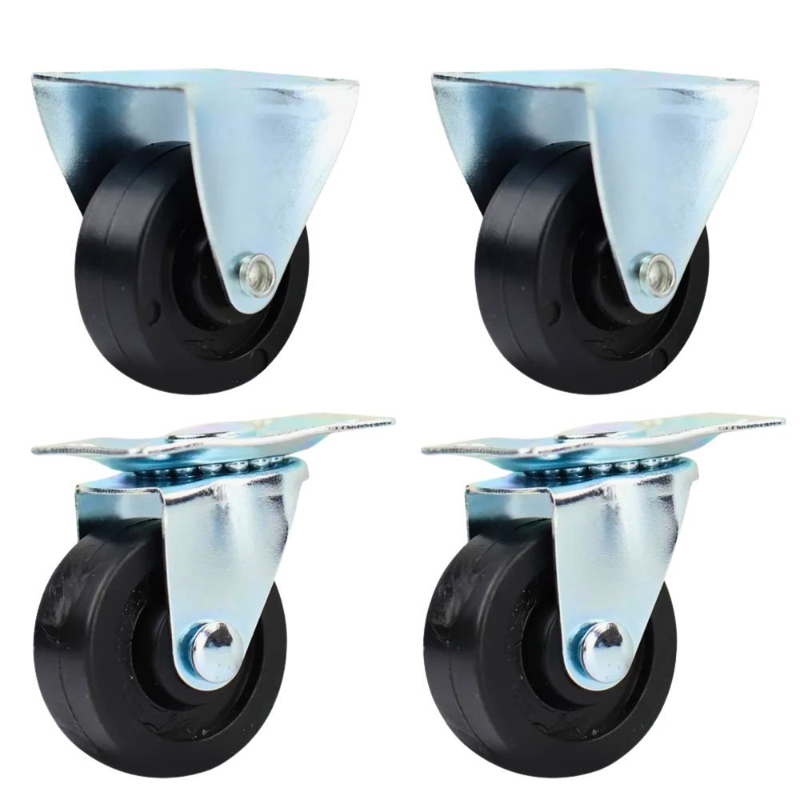 Product image: Dekton σετ 4 ρόδες στρεφόμενες και σταθερές 40mm για έπιπλα, συσκευές και εξοπλισμό, , medium-null