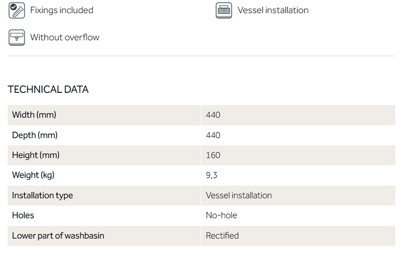Noemi pink round basin 44x44x16cm, , medium-null