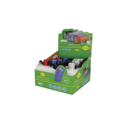 Flashlight 6 led 25x50mm mod.3942, , medium