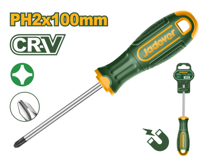 Phillips screwdriver ph2x100mm jadever, , medium