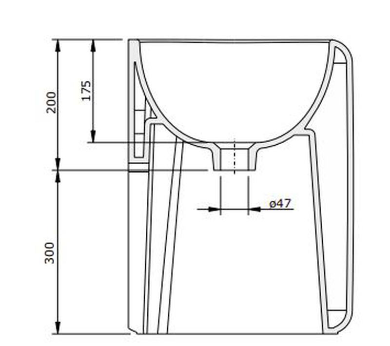Status basin 506x394x175mm, , medium-null