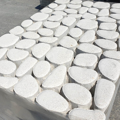 Pebble paving slab 400x400x80mm white, , medium