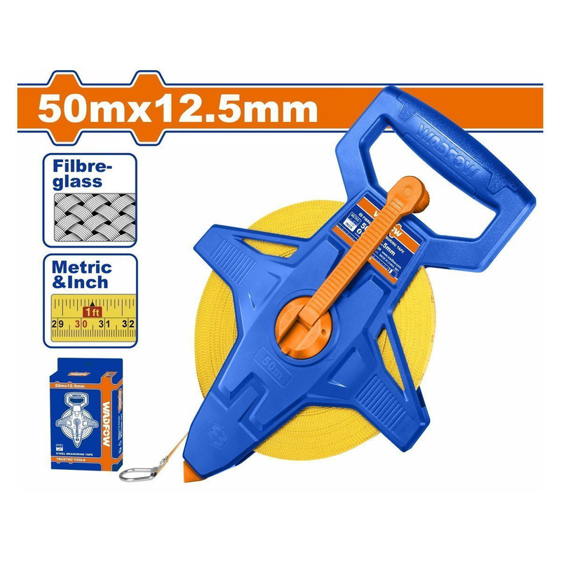Wadfow fibreglass measuring tape 50m, , medium-null