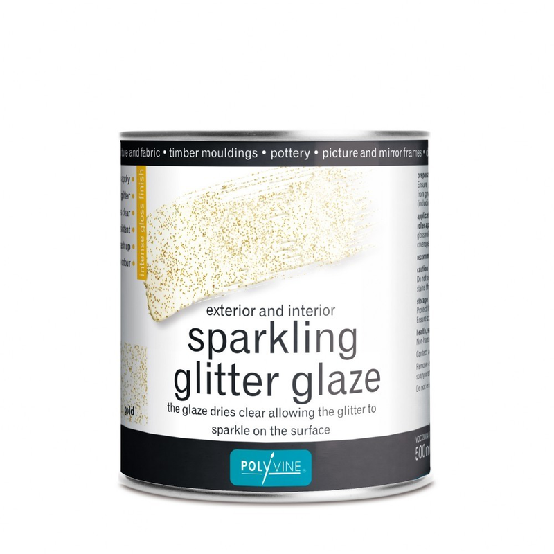 Product image: Polyvine glitter gold sparkling vernish transparent 500ml-null