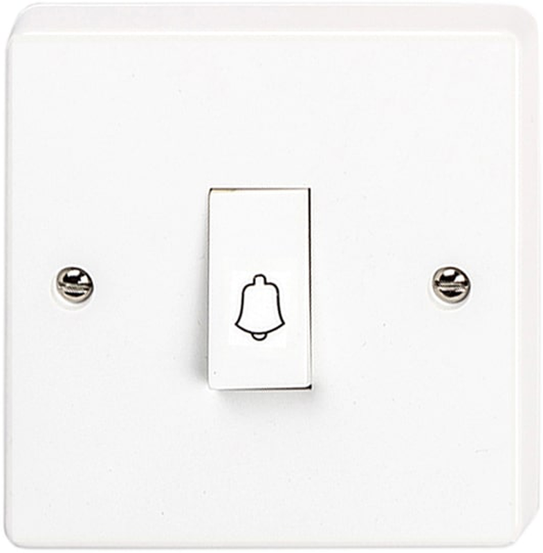 Svg white w1 1gang bell switch, , medium-null