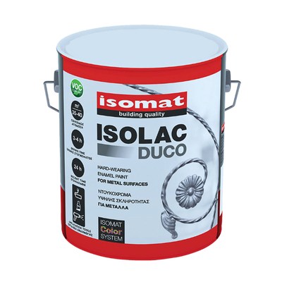 Isomat duco metal paint black 750ml, Black, medium