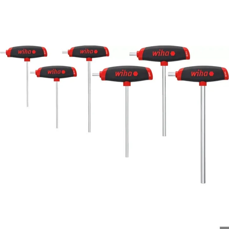 Wiha t-handle hex key set 6pcs professional allen keys-null