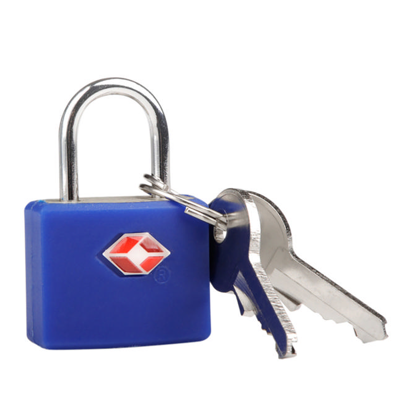 Travel blue coloured tsa suitcase padlock, , medium-null