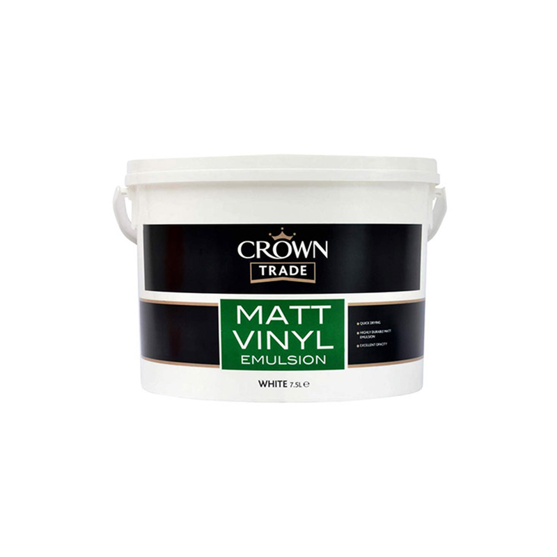 Product image: Crown matt vinyl emulsion 7,5l white, , medium-null