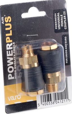 Powerplus powair0254 2x female quick couplings, , medium