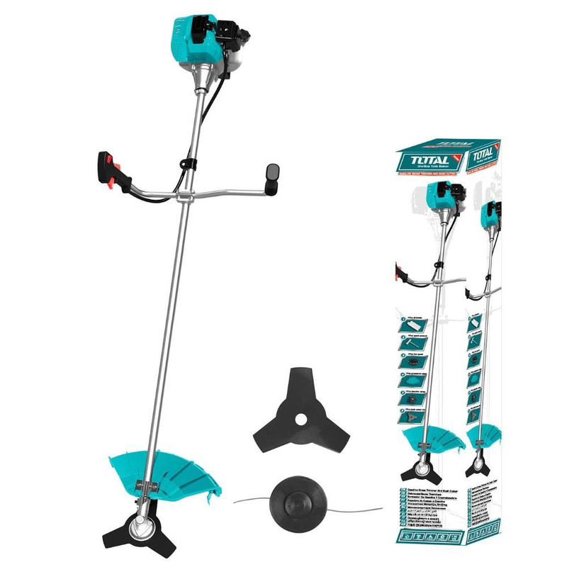 Product image: Total tp5624411 δίχρονο βενζινοκίνητο χορτοκοπτικό ώμου / χειρός 3.2hp 11.3kg 62cc, , medium-null