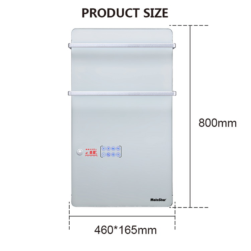 Matestar mat-bth2 glass panel bath towel heater 2kw, , medium image number null