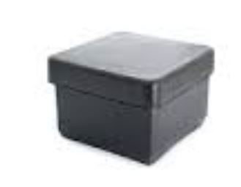 End cap square 80x80 black, , medium-null