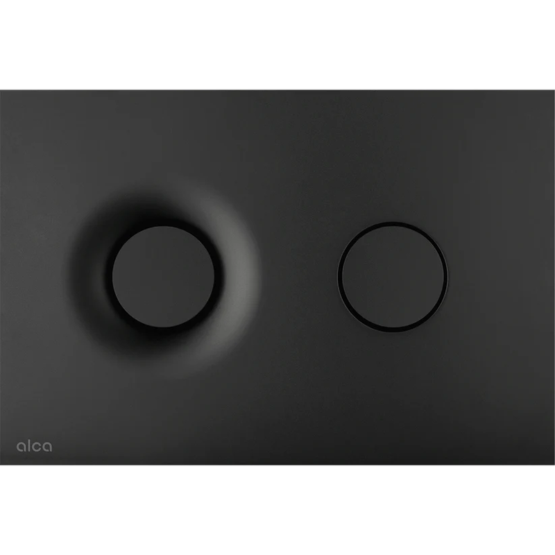 Flush plate dot.dot black matte (alcadrain), , medium image number null
