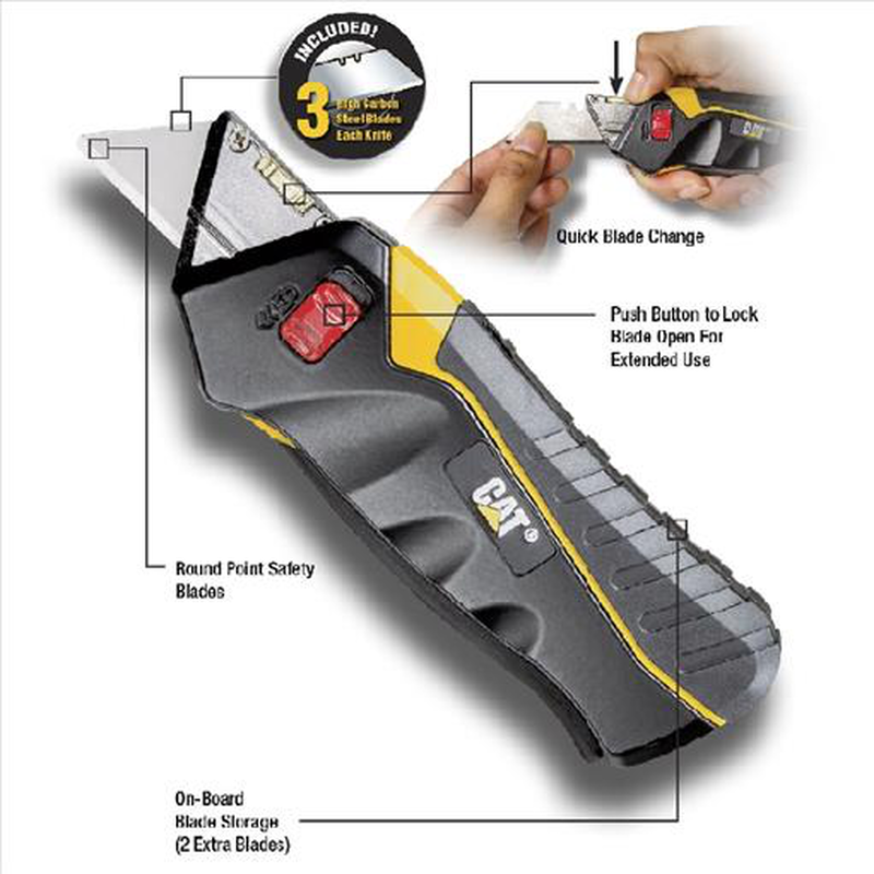 Cat 106296 safety utility knife, , medium image number null