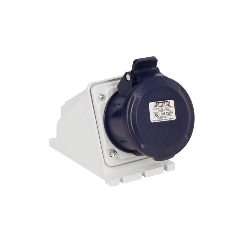 Industrial wall socket famatel 16a ip44 380-440v 3p + n + e red-null