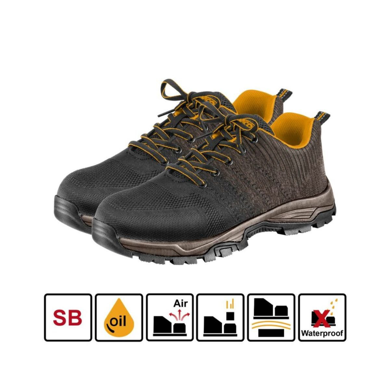 Ingco αθλητικά παπούτσια ασφαλείας καφέ size 40-null