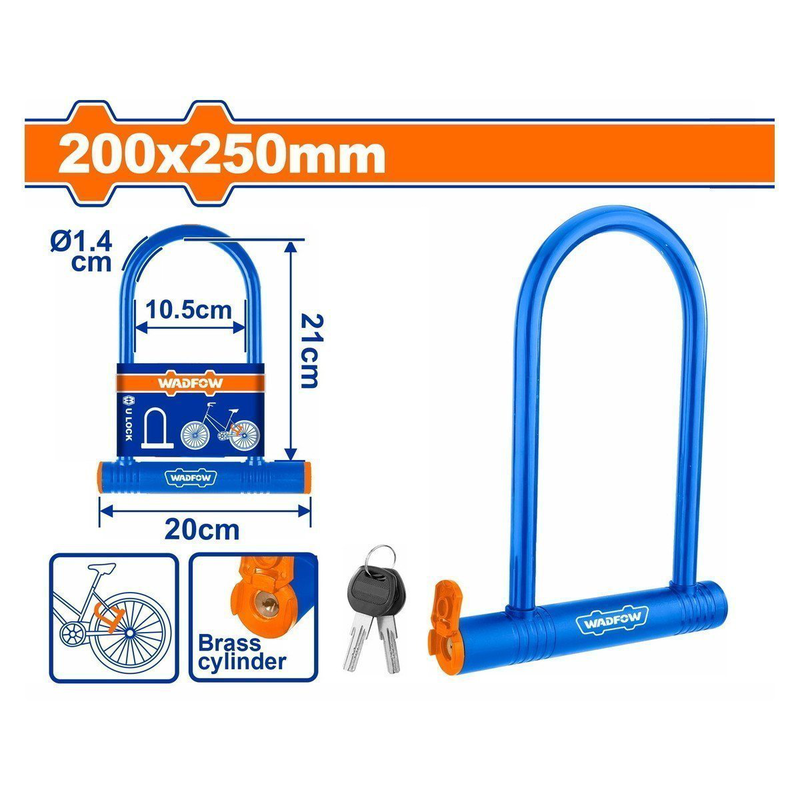 Wadfow bicycle u-lock 200x250mm, , medium-null