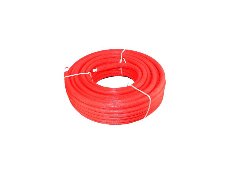 Aluminum pipe insulated red italy 16mm / m-null