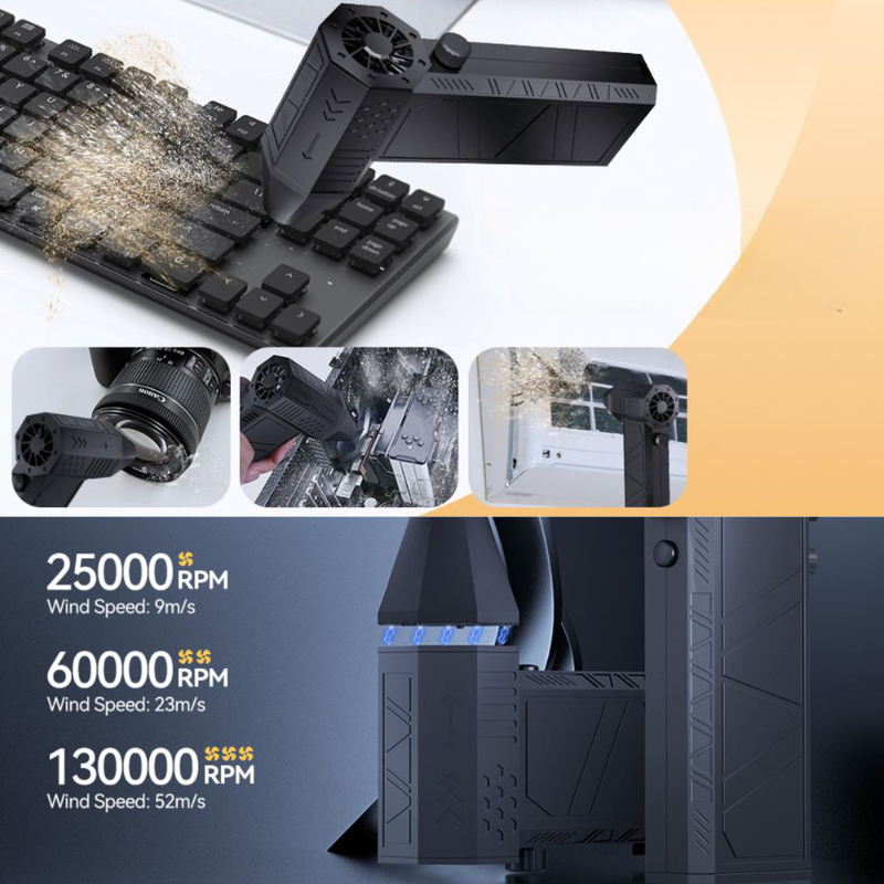 Product image: Mini super turbo fan x6 ασύρματο mini ανεμιστήρας blower υψηλής ταχύτητας για απόλυτο καθαρισμό, , medium-null