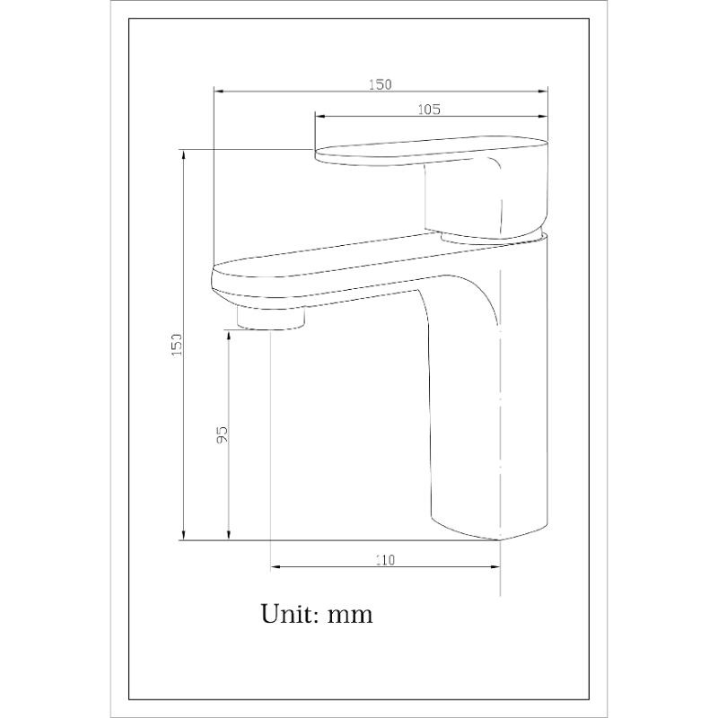 Pluie foss basin mixer - matte black, , medium image number null