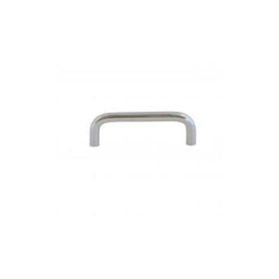 Curved furniture handle b beauty e96mm metal silver