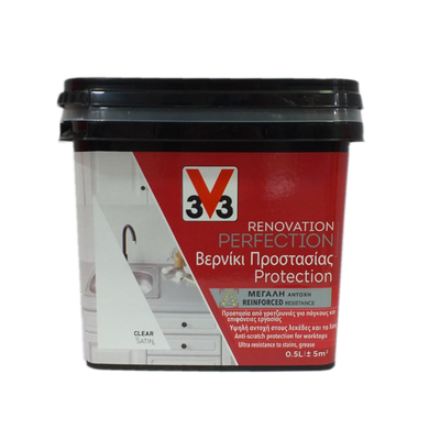 Worktop renovation varnish clear satin v33 500ml, , medium