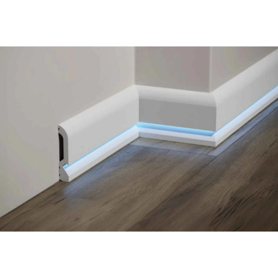 Polymer led skirting 8cm - &lambda;&epsilon;&upsilon;&kappa;&omicron;, , medium