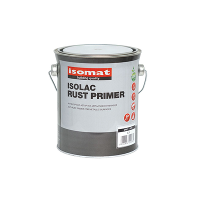Isomat isolac rust primer for metal surfaces 750ml redbrown, Red Τουβλου, medium