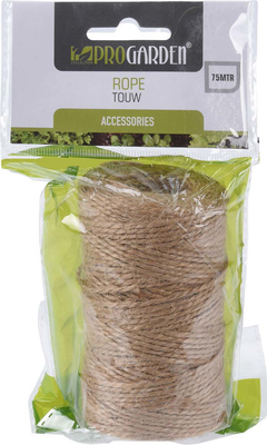 Natural hemp rope 75 meter, , medium