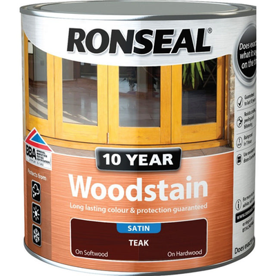 Ronseal&reg; 10 years woodstain ebony 2.5l, , medium