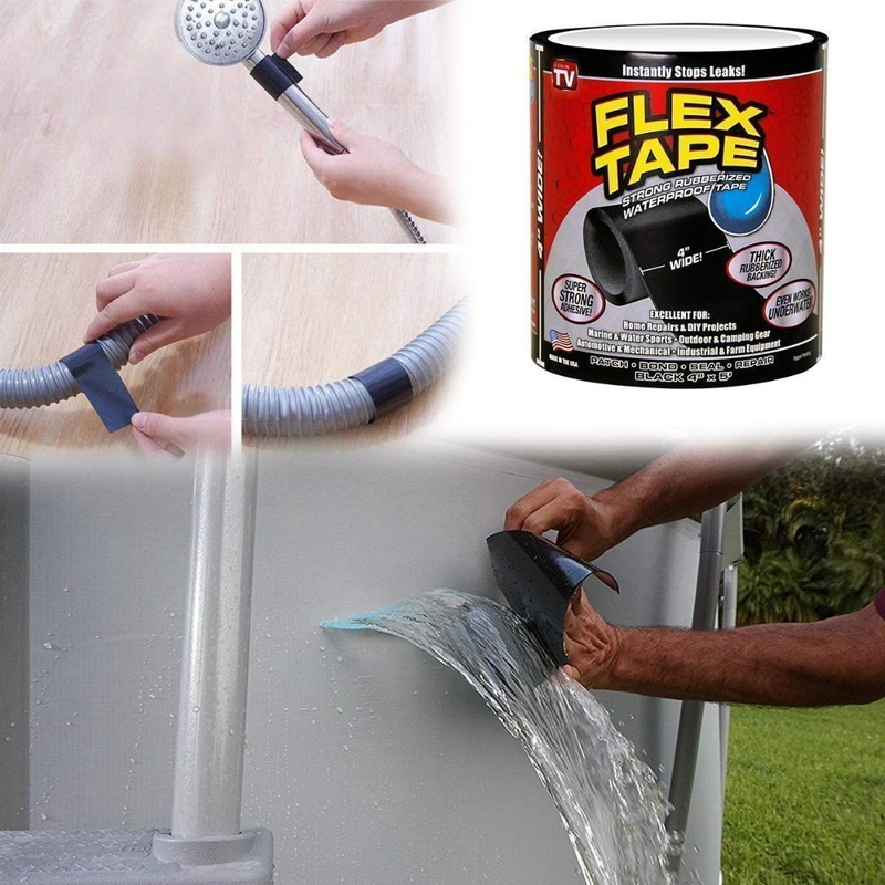 Flex tape αδιάβροχη μονωτική ταινία πλάτος 10cm, 1.5m, , medium-null