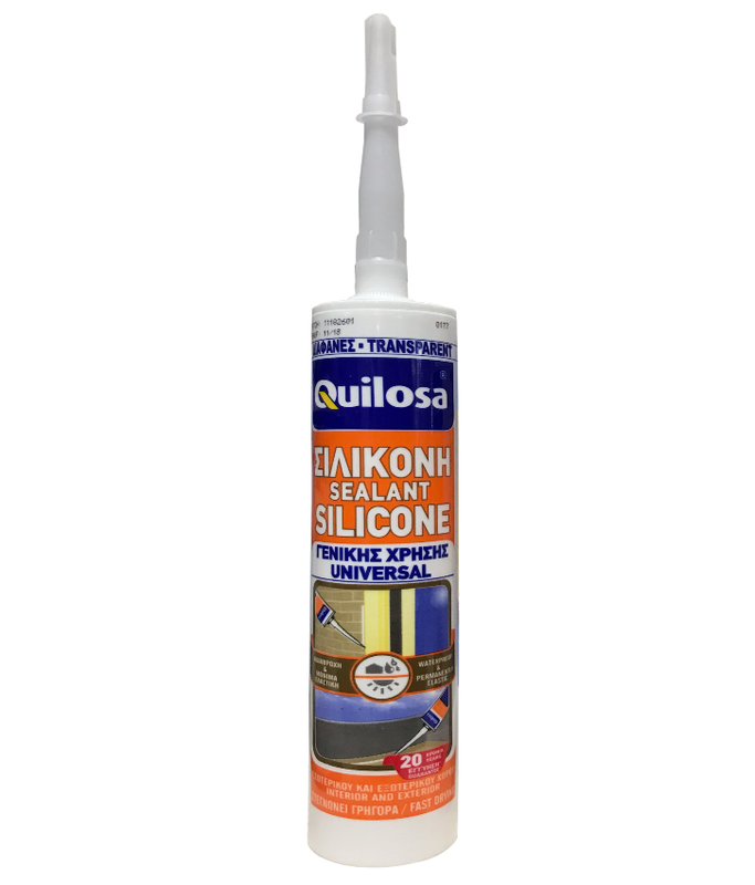 Quilosa sealant silicone universal transparent 280ml image number null