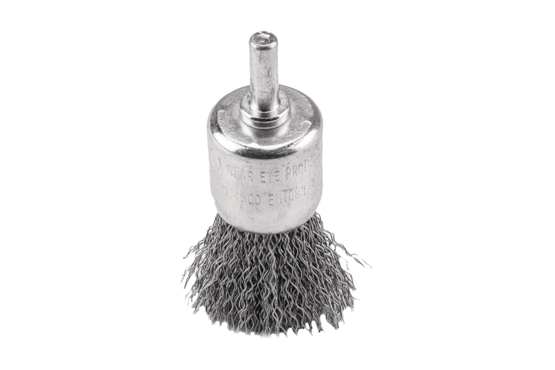 72421 - end wire brush inox with shaft (172961)-null
