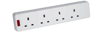Mercury 4 gang trailing socket 429.617uk, , medium