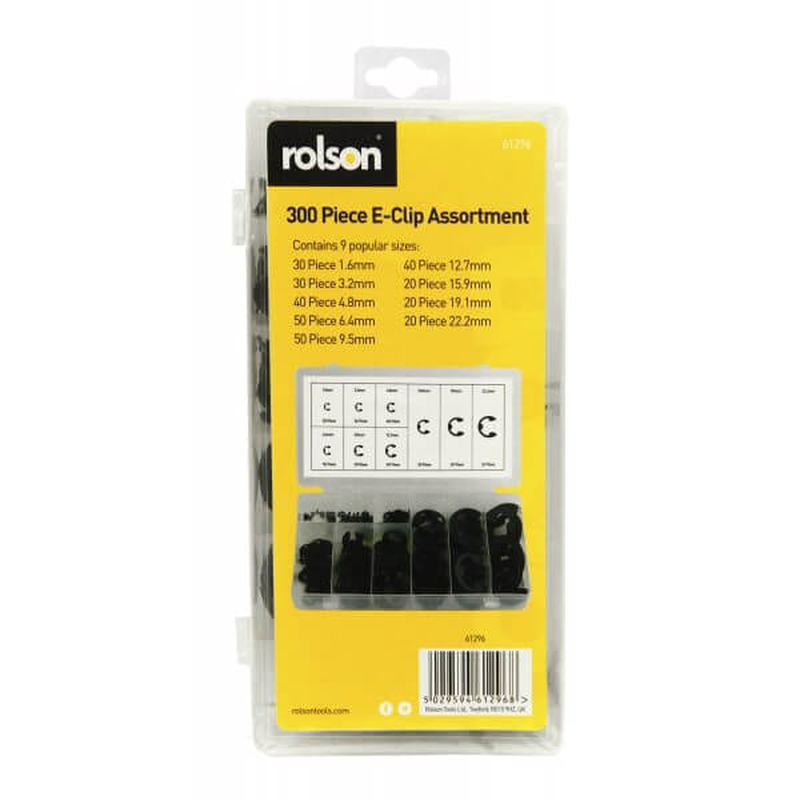 Product image: Rolson e clip assortment 300pcs, , medium-null