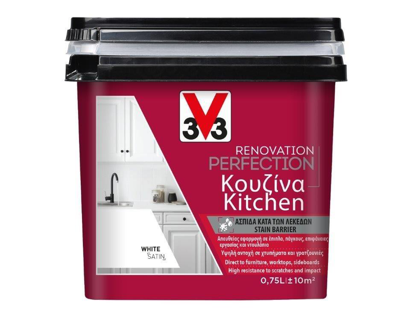 V33 smokey black kitchen renovation paint 750ml-null