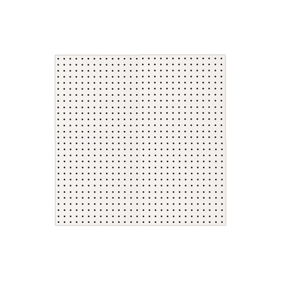 Perforated white hardboard 60x60cm